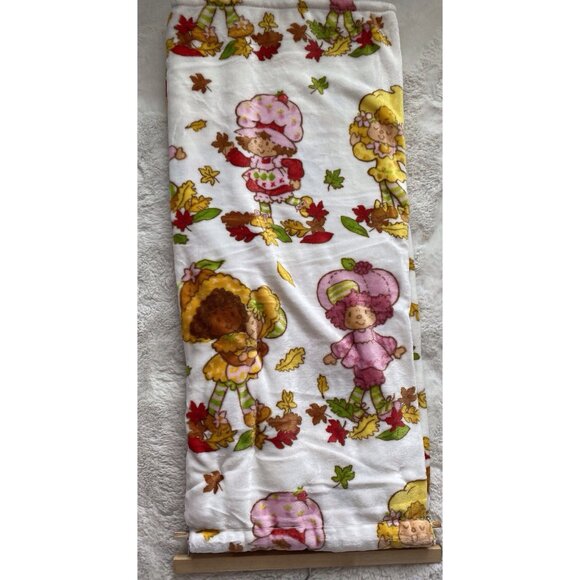 Strawberry Shortcake & Friends FALL  Autumn Soft Plush Throw Blanket 50 X 70” - Picture 13 of 16